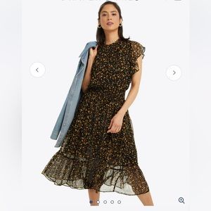 Drapes James Kacey Faux Wrap Dress Size S